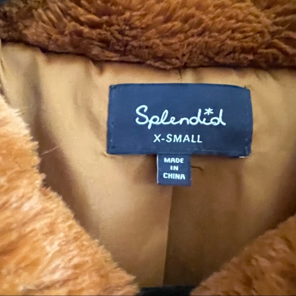 Splendid Olympia Faux Fur Jacket Sz XS - Picture 5 of 6